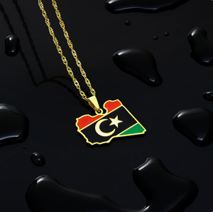 Collar de Acero Inoxidable Dorado de Guam para Hombre y Mujer, Estilo Étnico, Collar para Parejas, Accesorios Transfronterizos - Product Image 6