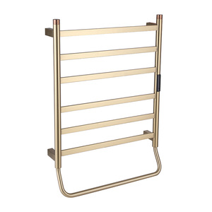Scaldasalviette da Bagno a Parete in Acciaio Inox Cromato, Design Moderno, <span class=keywords><strong>Dimensioni</strong></span> 55x51x11cm, 220V 24W - Product Image 4