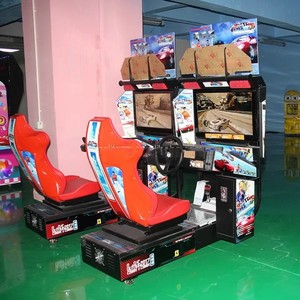 Coin-Operated Professional Racing Car Arcade <b>Machine</b> <b>Amusement</b> Parks Metal Plastic Construction 1 Player English - Product Image 1