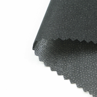 Populaire 100% Polyester Waterjet Tricoté Entoilage Sergé Fusible Tissé Entoilage Tissu pour Cap