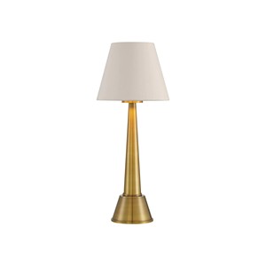 Brass & Opal Glass Globe Modern Minimalist Table Lamp | Stylish Lighting for Hotel Open Area & Premium Lobby - Product Image 4