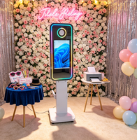 Photo Booth Cermin Ajaib Interaktif Mewah 40 Inci - Sistem Selfie Pintar dengan Bingkai Logam Siap Pakai Kamera SLR untuk Pernikahan dan Pameran
