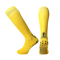 Confort Manchette Bon Coton Élastique Hommes Anti-dérapant Long Genou Haute Blanc Grip Chaussettes pour Le Football