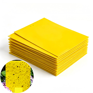 Pièges collants en gel jaunes jetables écologiques et biodégradables pour la capture des moustiques dans les serres, les jardins et les fermes d'élevage - Product Image 1