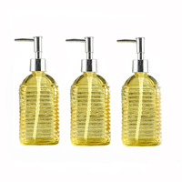 Bouteille de lavage corporel liquide HBC multifonctionnelle de 400ml pour désinfectant pour les mains en verre pour salle de bain bouteille de lotion