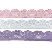 Dentelle française sexy, élastique, à bordure festonnée, ruban décoratif, accessoires en tissu pour robe de mariée, vêtement, textile de maison