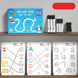 <span class=keywords><strong>2024</strong></span> nuevo juguete educativo para niños pequeños escritura educativa reutilizable borrable escritura a mano calco control Tarjeta de entrenamiento libros niños - Product Image 5