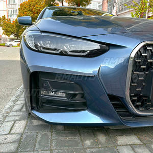 For BMW 4 Series G22 G23 G26 M Sport 2020+ Front Bumper Lip Splitter Fog Lamp <b>Grill</b> Spoiler Cover Air Vent Wind Knife Body Kits - Product Image 4