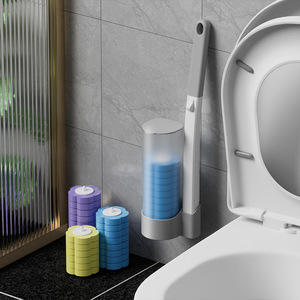 Disposable Toilet <b>Brush</b> Sponge Replacement Head Set Oval Shape Sponge Material For Bathroom Cleaning - Product Image 4