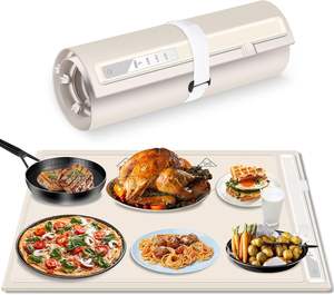 Alfombrilla Térmica de Silicona Plegable para Calentar Alimentos, Portátil, para Cocina, Fiestas, Paquete Personalizado, Cuadrada, Venta al Por Mayor - Product Image 1