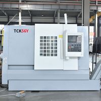 Tour à métaux CNC à lit incliné à cadre coulé à usage moyen multifonctionnel Optimum Mazak Smtcl avec contre-pointe hydraulique