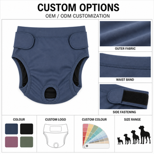 Pañales para Perros de Color Sólido, Diseño de Malla Transpirable, en Gris, Morado y Negro, para Todas las Estaciones - Product Image 2