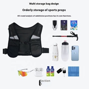 Custom <b>Reflective</b> Summer Cycling <b>Running</b> Backpack <b>Vest</b> Breathable Outdoor Sports Hydration Bag Jogging Backpack - Product Image 4