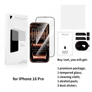 HD 2.5D 9H Tempered Glass <strong>Screen</strong> <strong>Protector</strong> For IPhone 15/16/17 Pro Max, Full Coverage, Case Friendly, Easy Install - Product Image 6