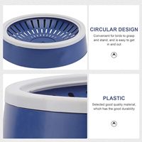 Nouveaux bols de nidification d'oiseaux en plastique PP bleu 21*5.5CM pour Pigeons cailles petits oiseaux Pigeon élevage lit d'éclosion