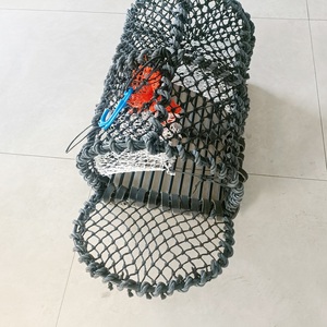 Piège à homard en pot d'écrevisses noires norvégiennes Cage de pisciculture en plastique nylon durable Piège d'aquaculture à cadre en acier pour crabe de crevette - Product Image 2