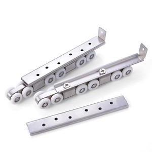 Roulettes <span class=keywords><strong>de</strong></span> porte coulissante à suspension supérieure en acier inoxydable pour portes en bois, roulettes <span class=keywords><strong>de</strong></span> <span class=keywords><strong>portail</strong></span> <span class=keywords><strong>coulissant</strong></span> robustes en acier inoxydable pour <span class=keywords><strong>rail</strong></span> <span class=keywords><strong>de</strong></span> suspension - Product Image 3