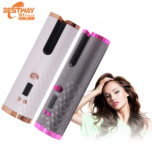 Iron Gold Sponge Auto Rotating Ceramic Chopstick Curlers Wave Gripping Automatic Cordless Mermaid Hair Curler Manufacturer