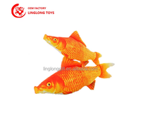 Fabricant Personnalité Simulation Calmar Rouge Jouets En Peluche Creative Animaux Chats Attraper Des Poissons Remplis Personnaliser Animaux Jouets En Peluche