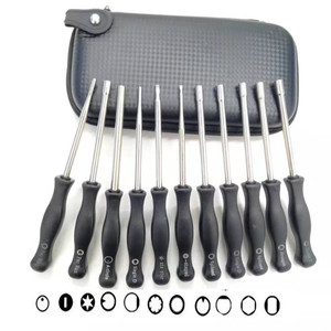 Outil de réglage du <span class=keywords><strong>carburateur</strong></span> <span class=keywords><strong>tournevis</strong></span> 11 pièces avec étui de transport et outil de nettoyage pour moteur à 2 cycles <span class=keywords><strong>carburateur</strong></span> de tronçonneuse - Product Image 2