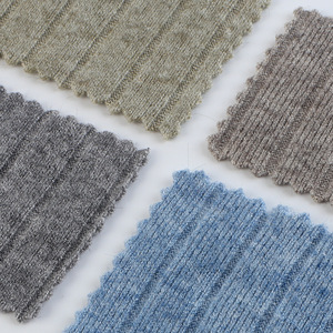 Tela de Punto Elástica Cálida de Invierno NTR, Tejido de Canalé Ancho, Sensación de <span class=keywords><strong>Cachemira</strong></span> Imitada, <span class=keywords><strong>Material</strong></span> Suave al Tacto para Ropa de Estar en Casa, Tops y Pantalones - Product Image 3