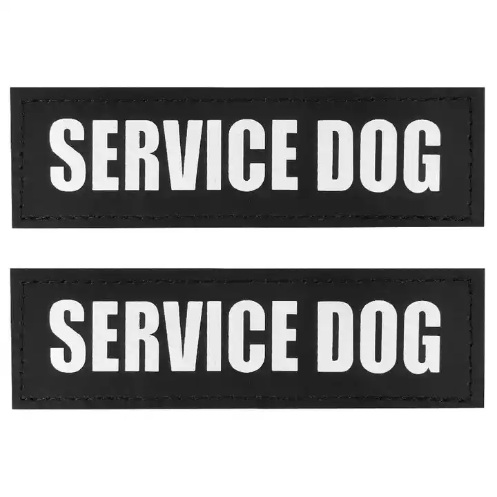 Patch Reflective Label Tag for Dog Harness Vest Service Therapy
