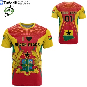 Maillot de football de l'équipe nationale du Ghana 25/26, domicile, jaune et <span class=keywords><strong>rouge</strong></span>, chemise de football en polyester à séchage rapide pour adultes, route vers le <span class=keywords><strong>champion</strong></span> - Product Image 2
