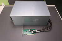 Station d'extension GPU à 5 emplacements basée sur un commutateur PEX88096, 5 GPU, PCIe 4.0, haute vitesse, multi-GPU, pour station de travail et serveur