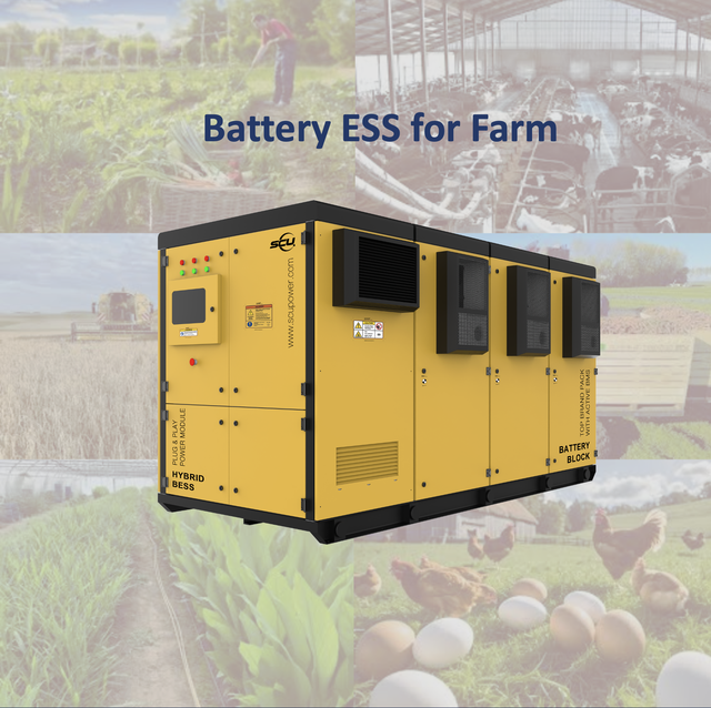 All-In-One Hybrid Industrial 300kWh Battery Systems BESS with Option Access of PV DG for Farm Application