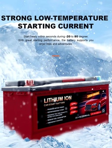 Yauneidak 40B19 12.8V 700CCA Baterai Mobil Lithium LiFePO4 Baterai Start Stop Otomatis Pengganti Baterai Asam Timbal Bebas Perawatan AGM - Product Image 2