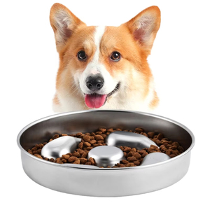 Nuevo Estilo de Comedero Lento para Mascotas de Acero Inoxidable, Tazón de Comida para Perros con Diseño de Rompecabezas, Antiaburrimiento, Antiinflamación, Tazón de Comida Saludable para Perros - Product Image 6