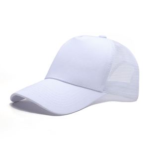 Custom Logo Mesh Back <b>Plain</b> Baseball Hat Structured Trucker <b>Cap</b> for Trade Show Giveaways - Product Image 2