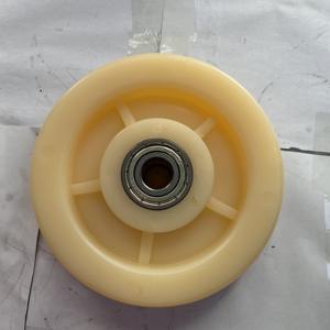 8 "X 2" Roues en <span class=keywords><strong>nylon</strong></span> blanc Roues pivotantes robustes pour chariots à main Roue unique 4 5 6 8 pouces - Product Image 3