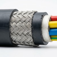 Câble d'alimentation BTLY 4 conducteurs en cuivre, isolé minéral, gaine en aluminium, ignifuge, IEC 0.6/1kV, résistant au feu