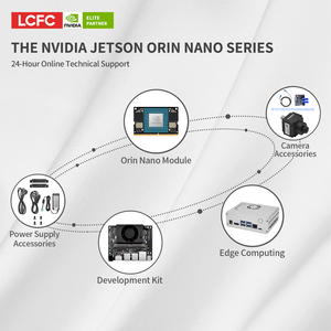 Jetson Orin 나노 박스 AI 에지 컴퓨터, 4GB <span class=keywords><strong>RAM</strong></span>, 20TOPS, 액티브 팬 냉각 기능을 갖춘 산업용 임베디드 PC, 스톡 서버 - Product Image 5