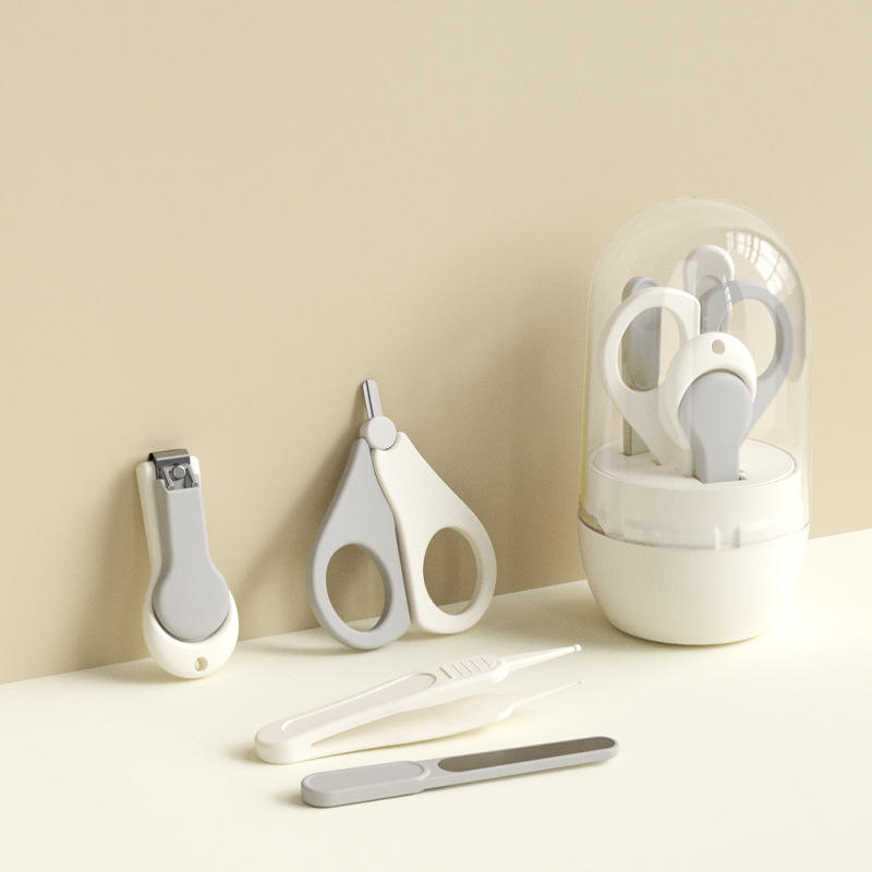 Transparent can - Grey (4-piece set)