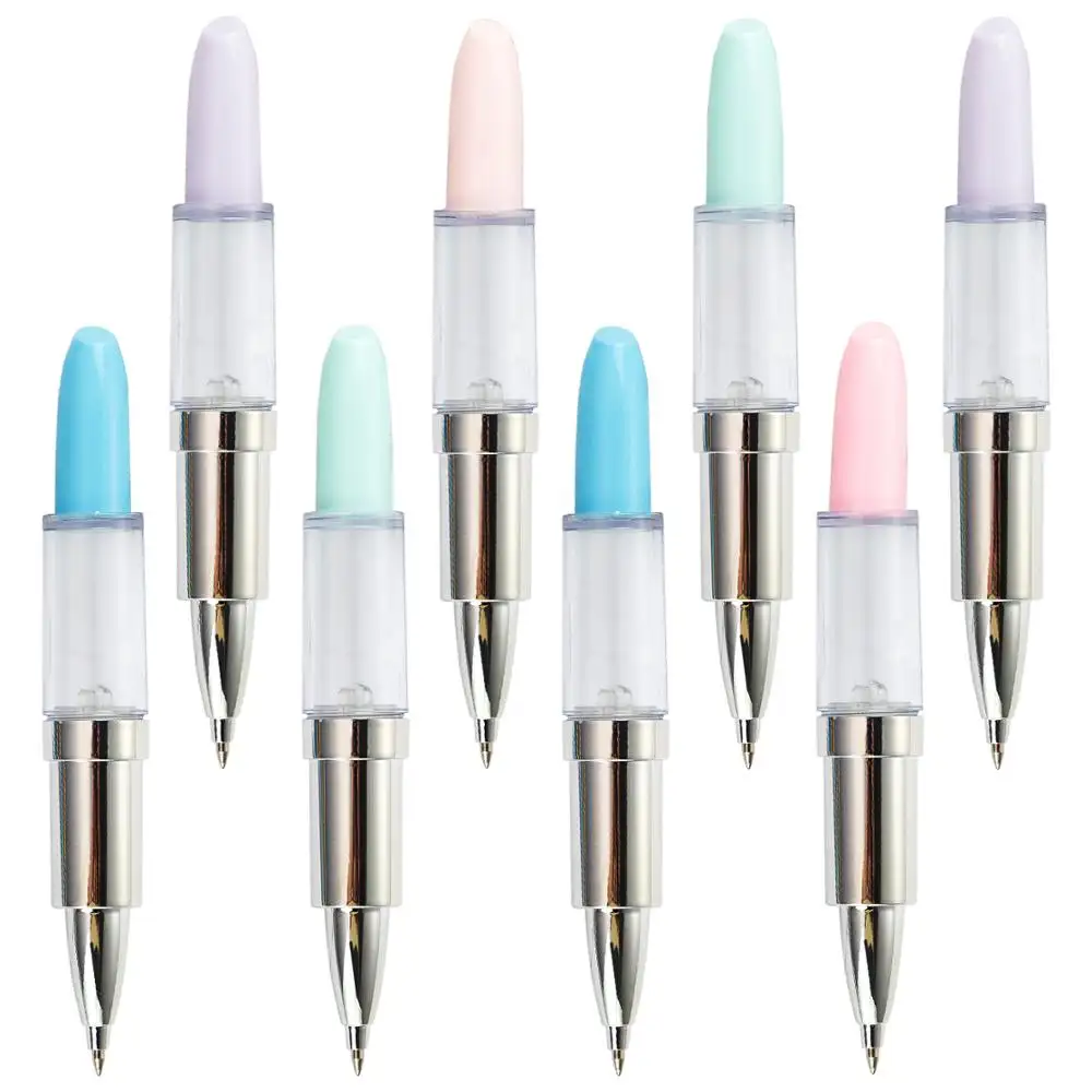 Zuid-korea Nieuwe Persoonlijkheid Lipstick Quicksand Balpen Dames Meisje Relatiegeschenk Pen Mooie Quicksand Bal Pen