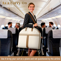 Sac de voyage pliable écologique personnalisé à double compartiment pour vêtements, imperméable et suspendu