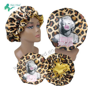 Soft <strong>satin</strong> <strong>bonnet</strong> 100% silk sleeping cap custom logo hair care double sided <strong>bonnet</strong> softer support oem - Product Image 1