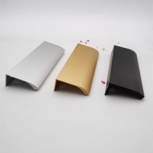 Новые минималистичные невидимые алюминиевые дверные ручки из матового никеля для мебели кухонного шкафа - Product Image 1