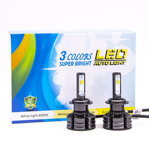 ไฟหน้า LED สามสี ADT 3000K 4300K 6000K สีเหลือง สีขาว T6 รุ่น H4 H7 H11 9005 9006 ไฟหน้า LED สามสี - Product Image 3