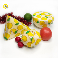 Envoltorio de Cera de Abeja Natural Antibacteriano, Alternativa Sostenible al Papel de Aluminio, Lavable y Reutilizable, Paño para Envolver Alimentos en la Cocina