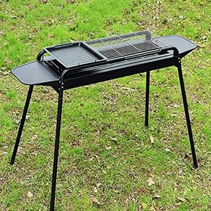 Parrilla de Carbón Portátil Multifuncional Plegable para Uso en Exteriores, de Acero Inoxidable, Sin Humo, Resistente al Viento, Antiadherente - Product Image 1