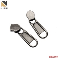 Glissière de fermeture éclair en métal 5 #   Tirette de fermeture éclair en alliage avec logo personnalisé pour sacs à main et vêtements, en nylon plaqué, vente en gros
