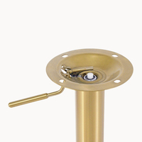 Pieds de tabouret de bar en acier inoxydable de luxe, réglables en hauteur, dorés, pour installation facile – Approvisionnement direct usine