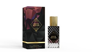 Parfum pour femme de luxe 100 ml, écologique, brume de parfum, design géométrique noir et or, parfum oriental longue durée, événements formels - Product Image 5