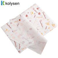 Papier sulfurisé personnalisé pour emballage alimentaire, papier kraft anti-graisse pour hamburgers, papier sulfurisé pour cuisson, emballage pour sandwichs, papier d'emballage sans PE, échantillons vierges
