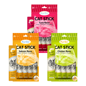 Barrette Cremose per Gatti con Tonno, Pollo e <span class=keywords><strong>Salmone</strong></span> <span class=keywords><strong>in</strong></span> Bustina, Cibo <span class=keywords><strong>Umido</strong></span> per Gatti, Snack Salutari per Gatti, Vendita all'Ingrosso - Product Image 4
