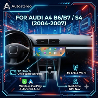 Écran Android 15 de 14,9 pouces avec Carplay pour Audi A4/ B6/ B7/ S4 2004-2007, Navigation GPS, Lecteur Multimédia, Autoradio
