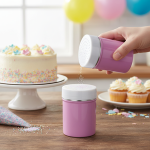 Scatola di 120 Dispenser foro medio smaltato in acciaio inox per la decorazione di torte-ø 6cm - Product Image 3